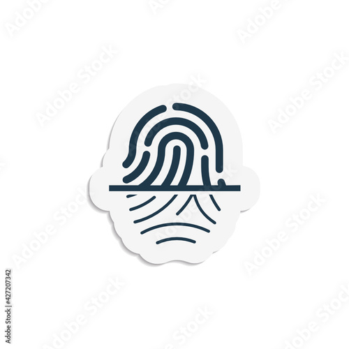 Scan Fingerprint - Sticker
