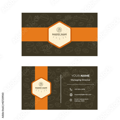 Bakery Double sided Business card Design