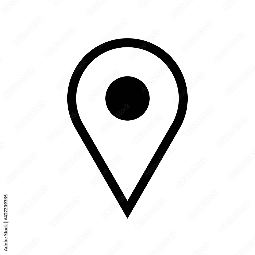 Location mark place thin black line icon. Landmark concept. Trendy flat style isolated symbol, used for: illustration, outline, logo, mobile, app, emblem, design, web, site, ui, gui, ux. Vector EPS 10 Location mark place thin black line icon. Landmark concept. Trendy flat style isolated symbol, used for: illustration, outline, logo, mobile, app, emblem, design, web, site, ui, gui, ux. Vector EPS 10
