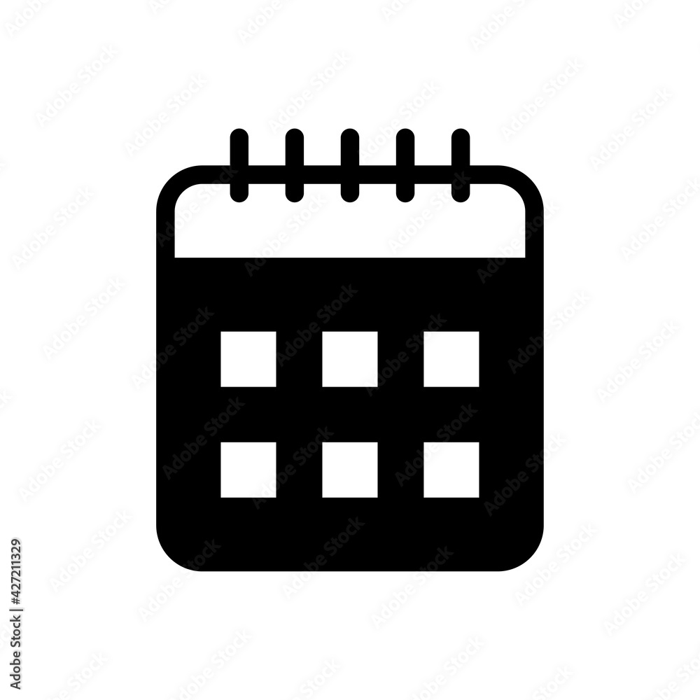 Calendar Vector Glyph Icon. Hotel and Services Symbol EPS 10 Calendar Vector Glyph Icon. Hotel and Services Symbol EPS 10