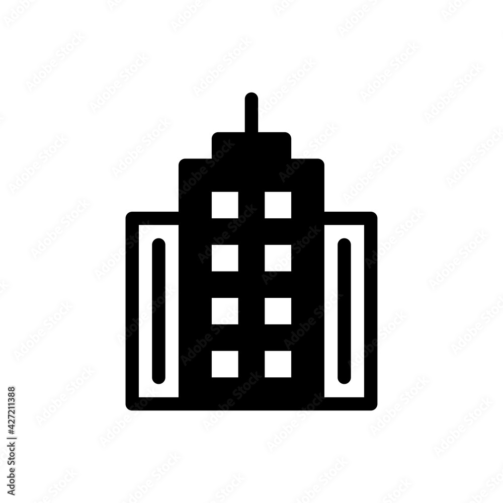 Hotel Building Vector Glyph Icon. Hotel and Services Symbol EPS 10 Hotel Building Vector Glyph Icon. Hotel and Services Symbol EPS 10