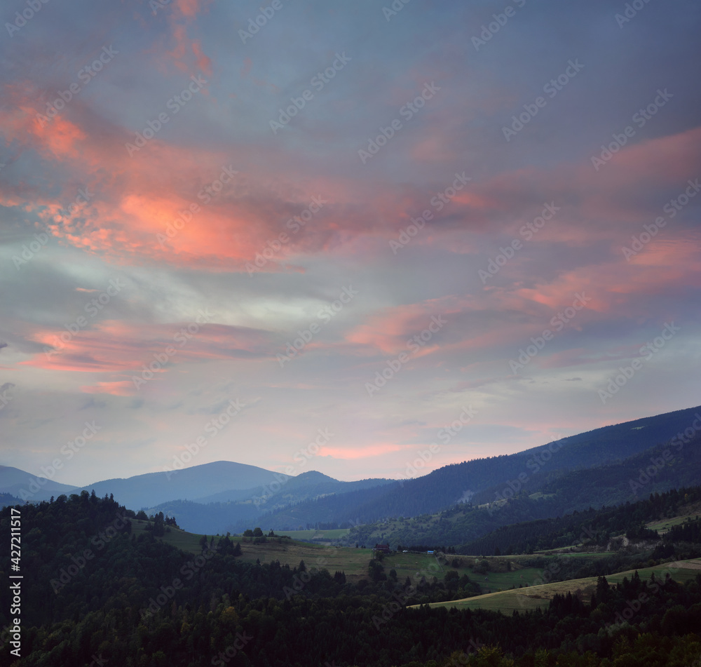 Obraz premium Rural mountain landscape