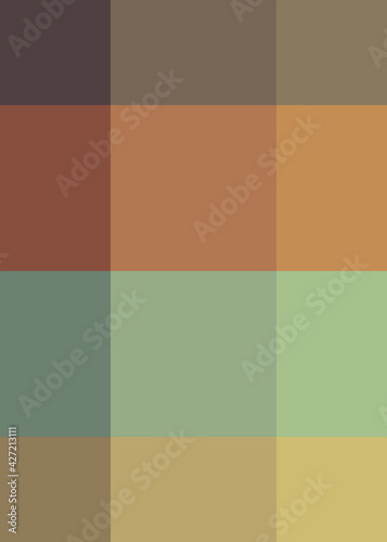 Abstract color Low-Polygones Generative Art background illustration