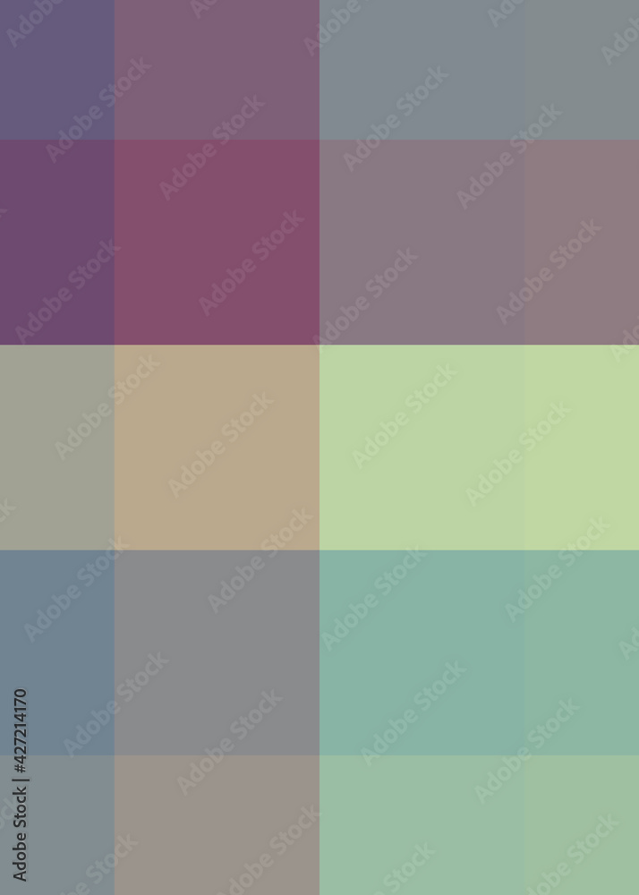 Abstract color Low-Polygones Generative Art background illustration