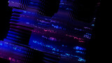 赤と青色の二進法のプログラミングイメージデジタル背景