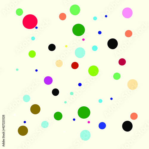 Abstract Polka Dot design colorful Vector art. Baby Design Small Patterns. Blob Seamless Graphics. Flying Explosion Frame. Polkadote Background Eps Halftone Dot pattern