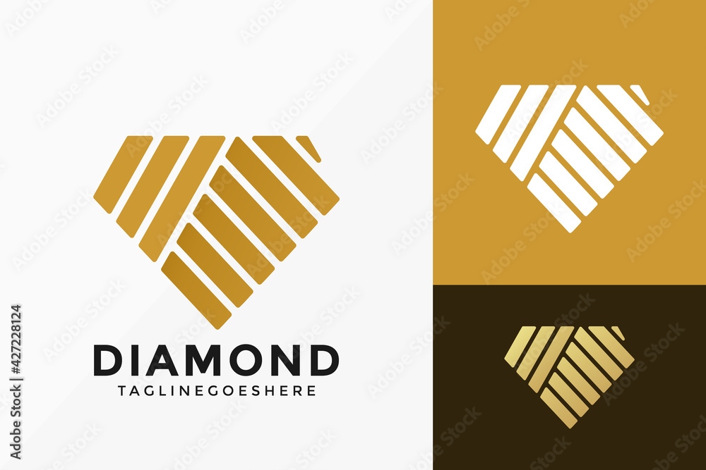 Abstract Diamond Crystal Logo Vector Design. Abstract emblem, designs concept, logos, logotype element for template. Abstract Diamond Crystal Logo Vector Design. Abstract emblem, designs concept, logos, logotype element for template.