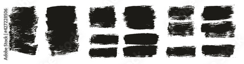 Flat Paint Brush Thick Short Background High Detail Abstract Vector Background Extra Set 