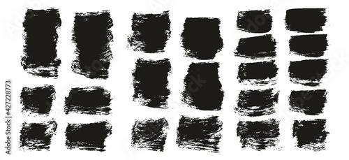 Flat Paint Brush Thick Short Background High Detail Abstract Vector Background Extra Set 