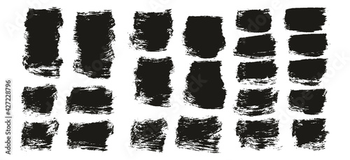 Flat Paint Brush Thick Short Background High Detail Abstract Vector Background Extra Set 