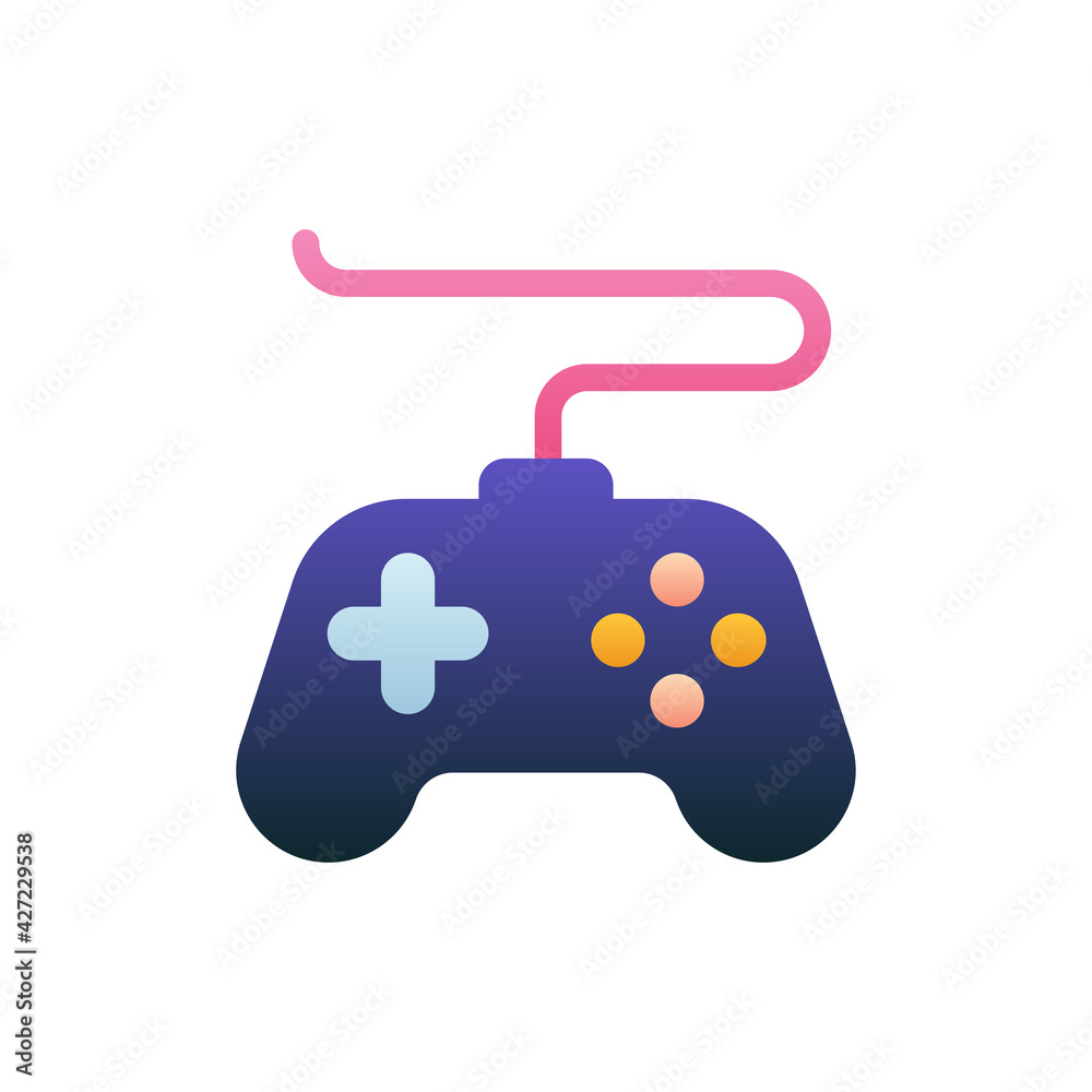 Gamepad Vector Flat Gradient Style Icon. EPS 10 File Hotel and Services Symbol
