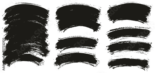 Round Brush Thin Curved Background Artist Brush High Detail Abstract Vector Background Extra Set 