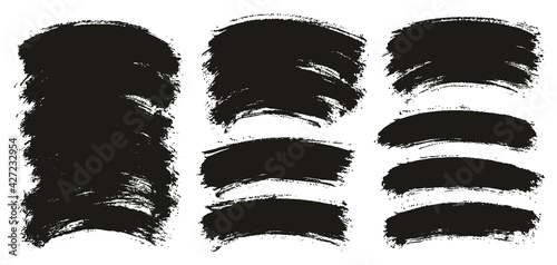 Round Brush Thin Curved Background Artist Brush High Detail Abstract Vector Background Extra Set 