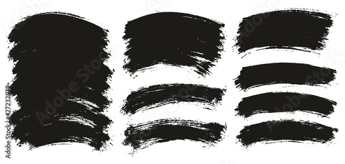 Round Brush Thin Curved Background Artist Brush High Detail Abstract Vector Background Extra Set 