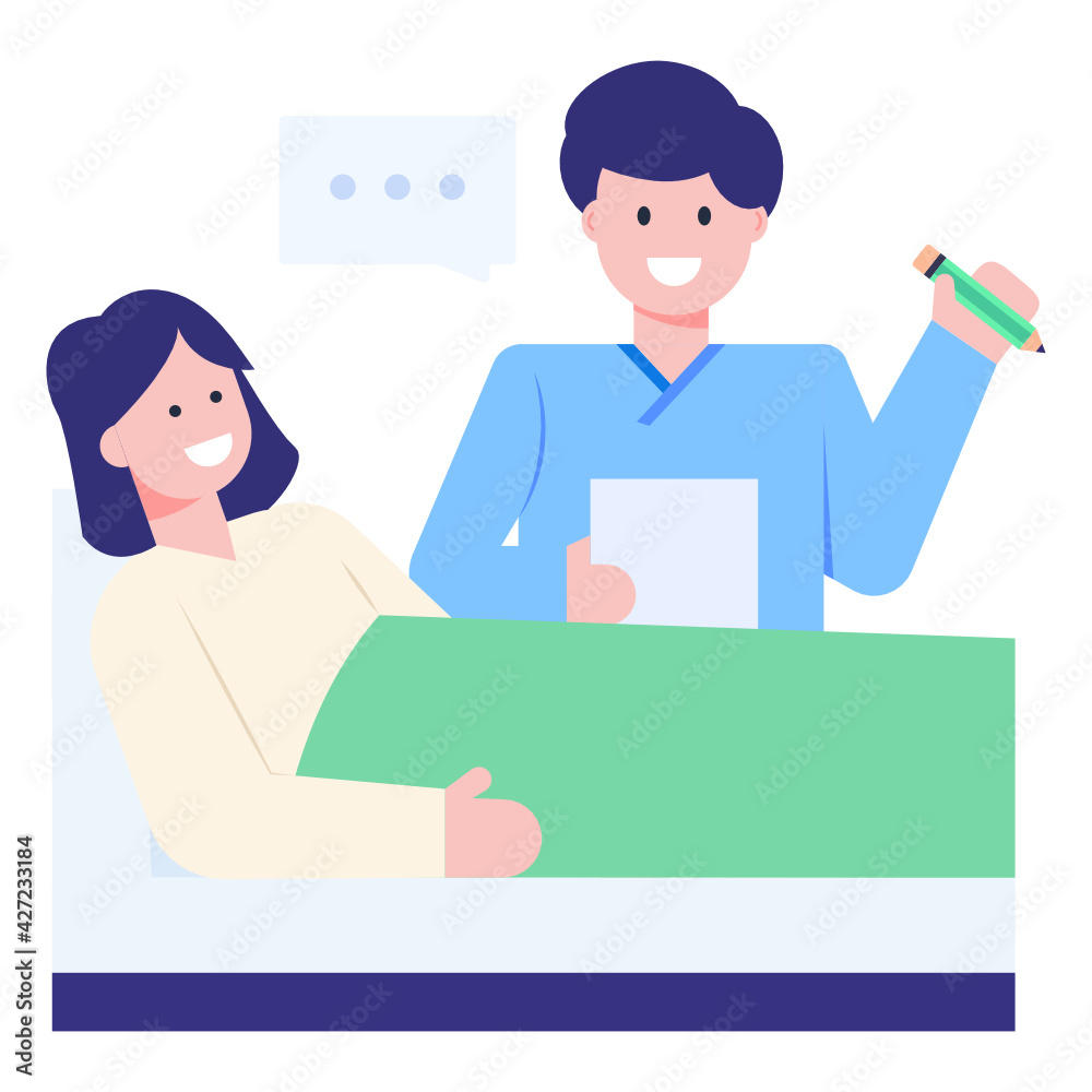 Fototapeta premium A perfect concept icon of doctor clinic