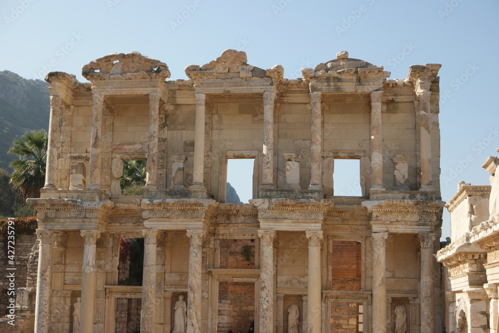 The Library of Celsus in the ancient city of Ephesus, Turkey