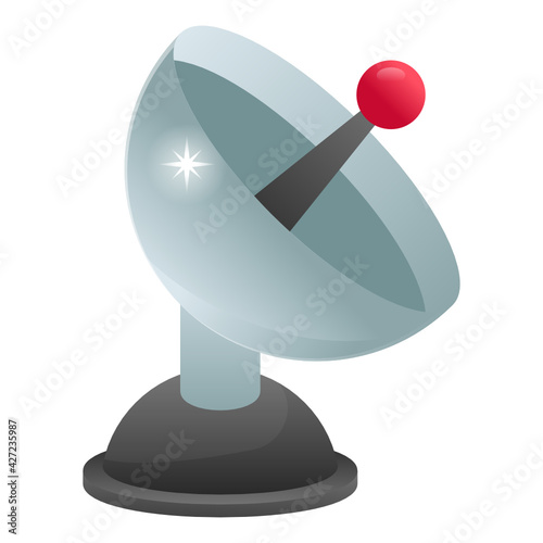 
A premium download vector of parabolic antenna 

