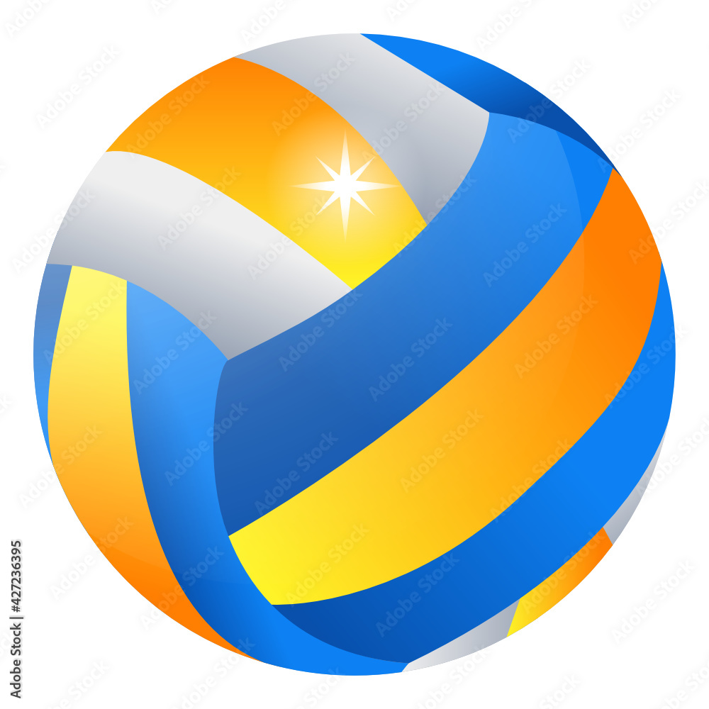 
A colorful design icon of beach ball, editable vector 

