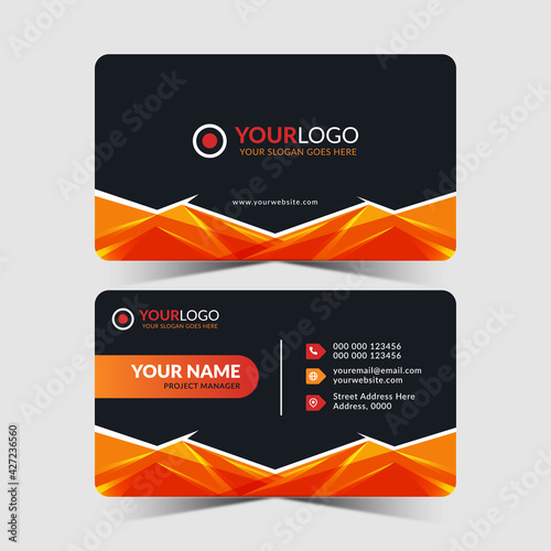 Modern business card design template