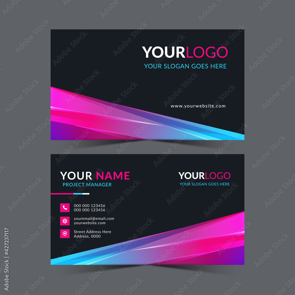 Template design business card