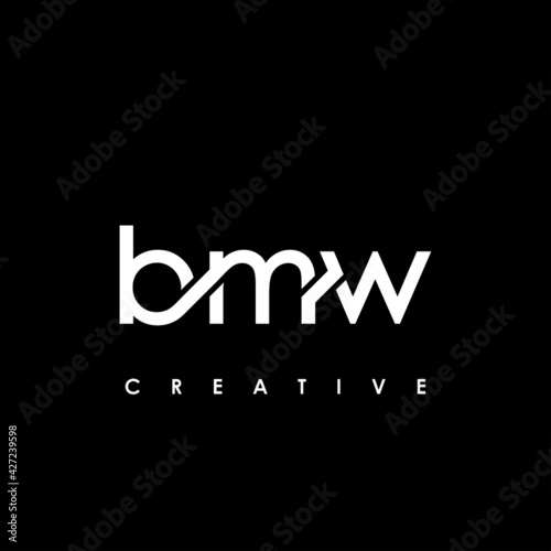 BMW Letter Initial Logo Design Template Vector Illustration