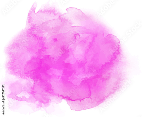 Pink water color graphic brush strokes patches effect background.
