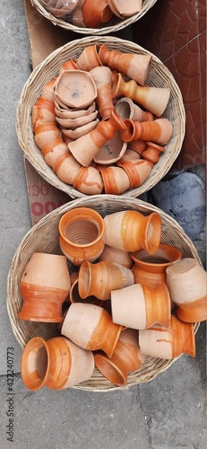 pots on table