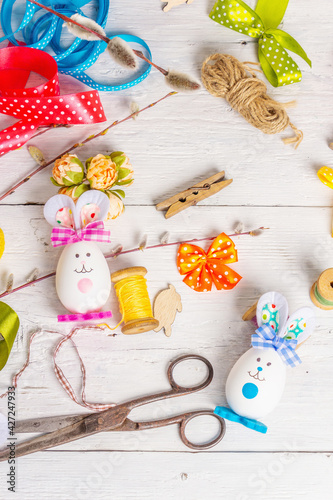 Fototapeta Naklejka Na Ścianę i Meble -  Festive Easter handmade concept