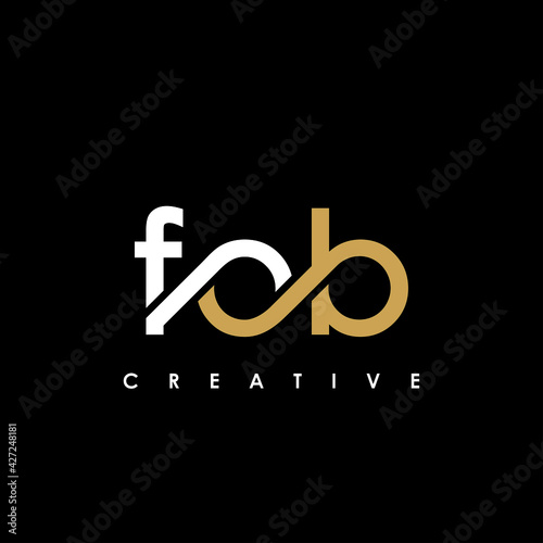 FOB Letter Initial Logo Design Template Vector Illustration