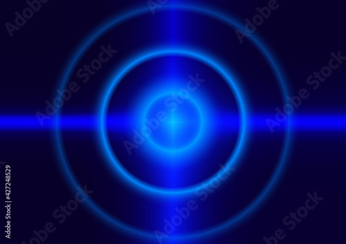 graphics design circle style glow abstract background blue color tone vector illustration