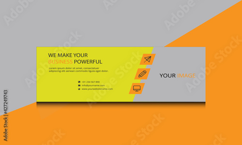 Social media cover template design