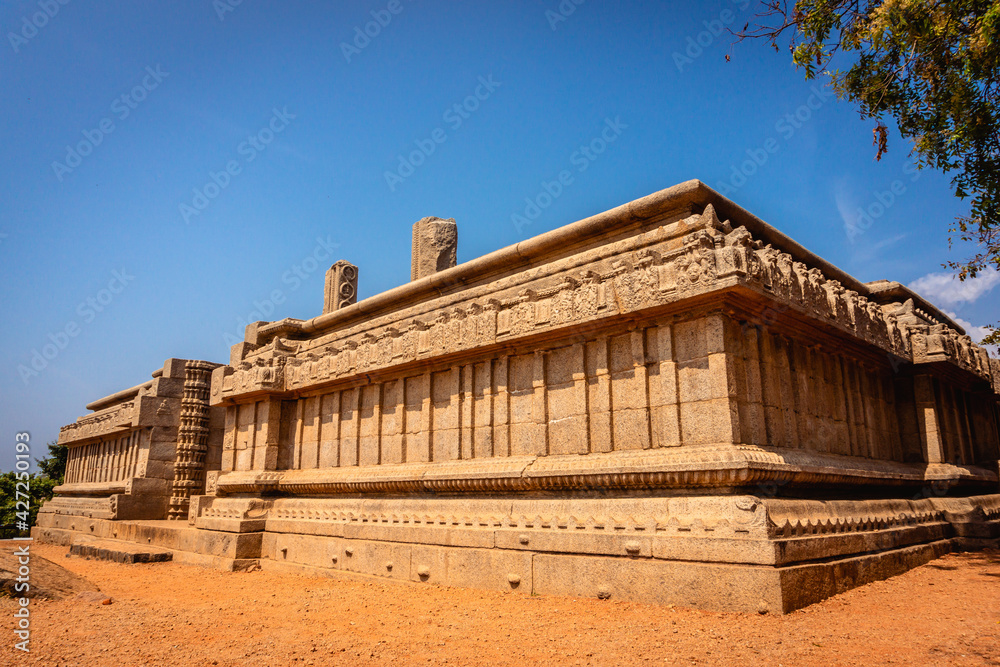 Raja Gopuram built by Pallavas, This is UNESCO's World Heritage Site located at Great South Indian architecture, Tamil Nadu, Mamallapuram, or Mahabalipuram