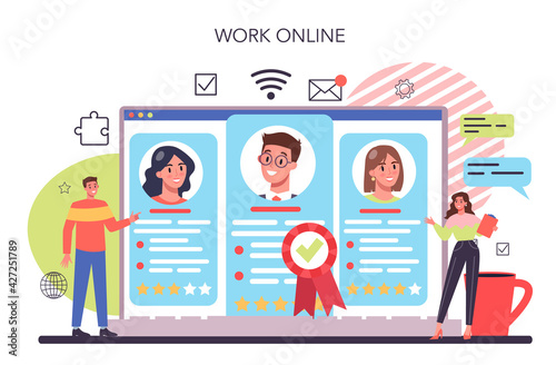 Personnel management online service or platform. Business recruitment