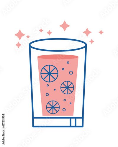 tropical red drink
