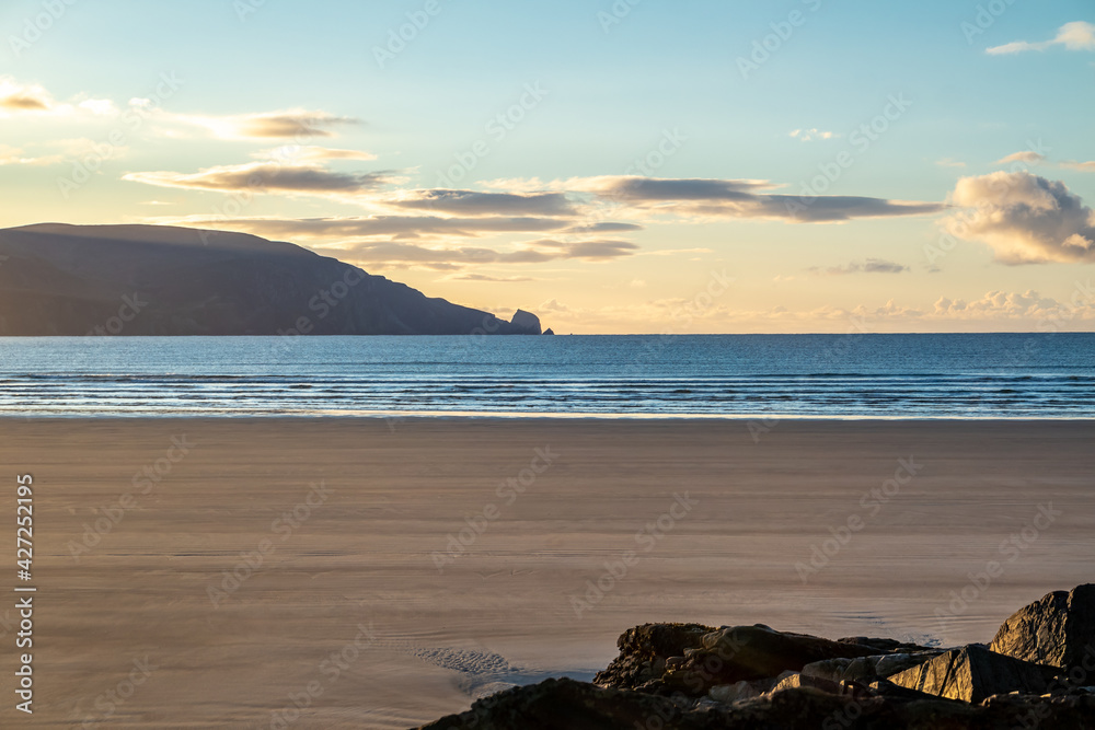 Kiltoorish bay beach between Ardara and Portnoo in Donegal - Ireland.