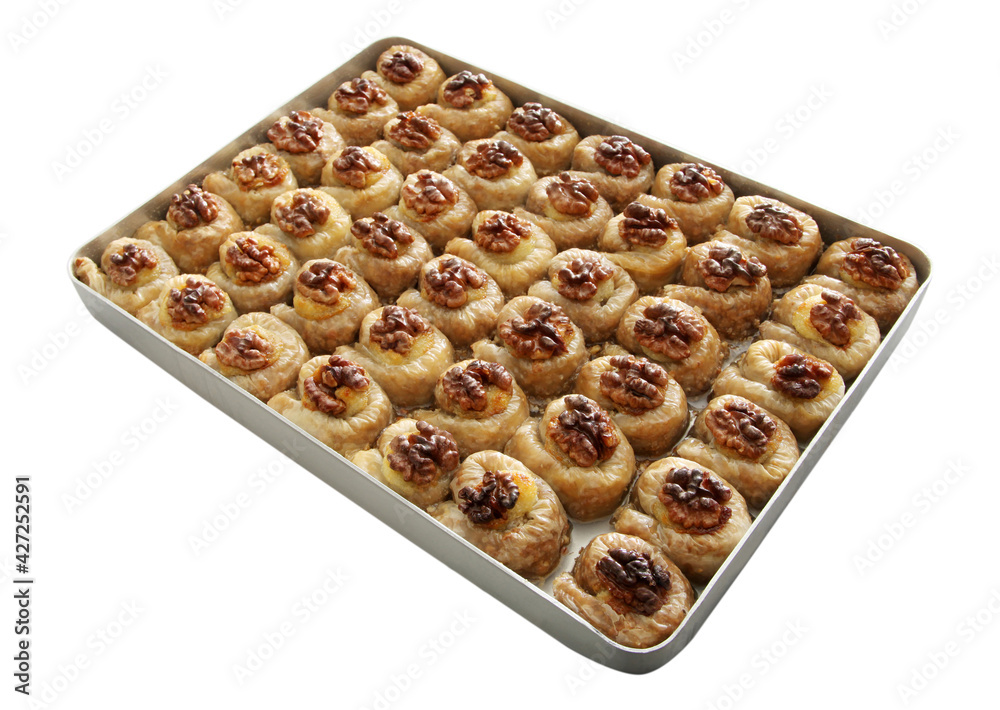 Baked Delicious Turkish Dessert Baklava. Baked Delicious Turkish Dessert Baklava.