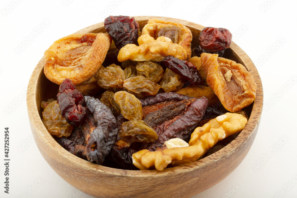 mixed dried fruits in the plate mixed dried fruits in the plate