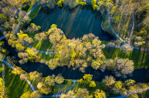 Braunschweiger Stadtpark von oben