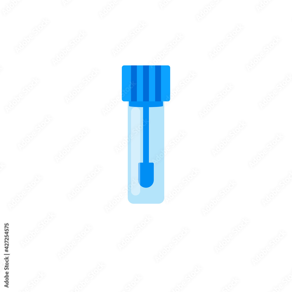 Fecal test container icon. Clipart image isolated on white background Fecal test container icon. Clipart image isolated on white background
