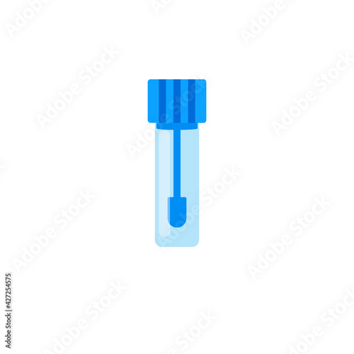 Fecal test container icon. Clipart image isolated on white background
