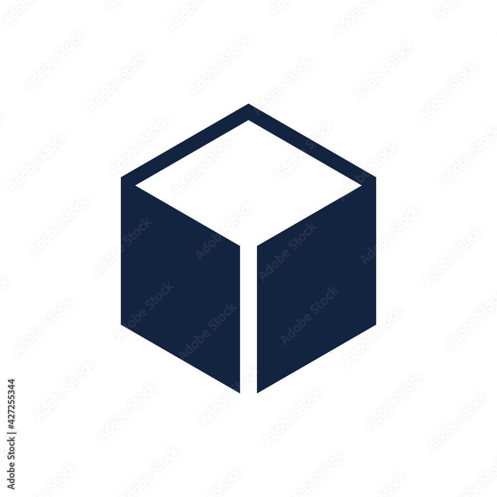 Box flat icon vector illustration. Box shipping business concept Box flat icon vector illustration. Box shipping business concept