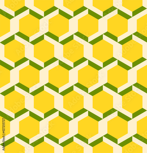Geometric shapes abstract colorful seamless pattern