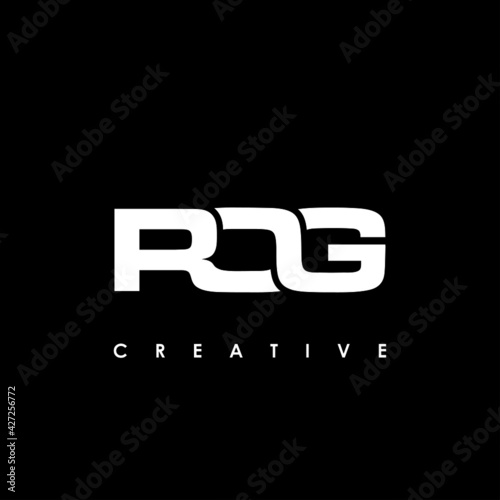 ROG Letter Initial Logo Design Template Vector Illustration photo