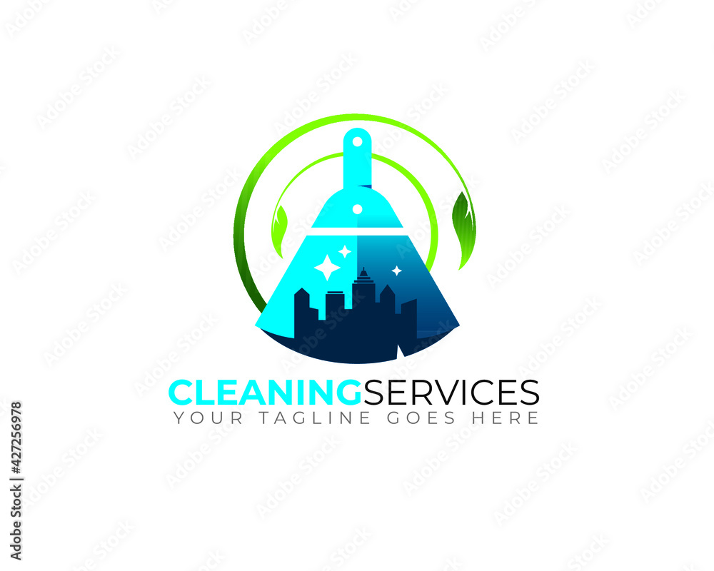 colorful eco environmental friendly cleaning services logo colorful eco environmental friendly cleaning services logo