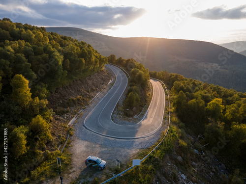 Dzhily-Su Road. Caucasian Mountains