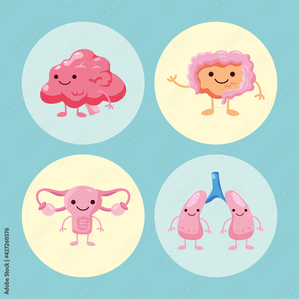 Obraz premium comic four organs