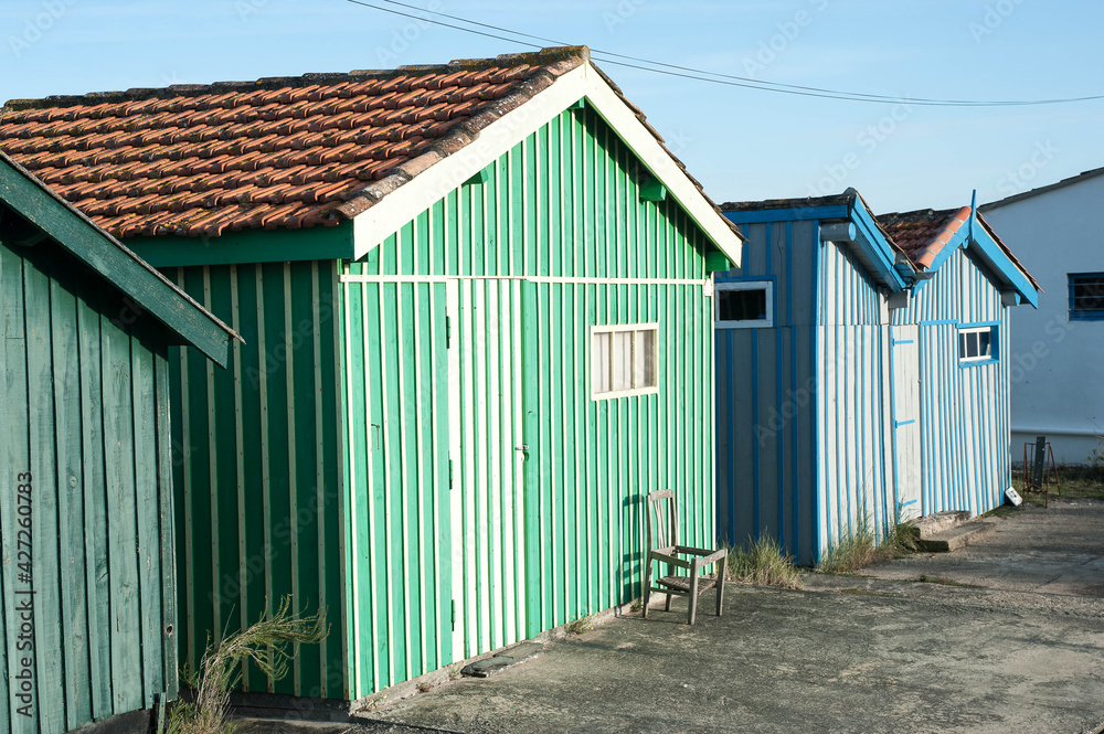 Fototapeta premium Cabanes de pêcheurs