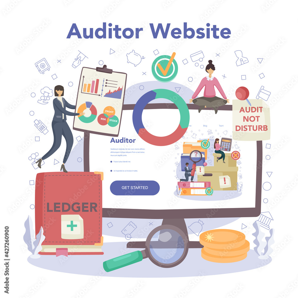 Auditor online service or platform. Business operation research Auditor online service or platform. Business operation research