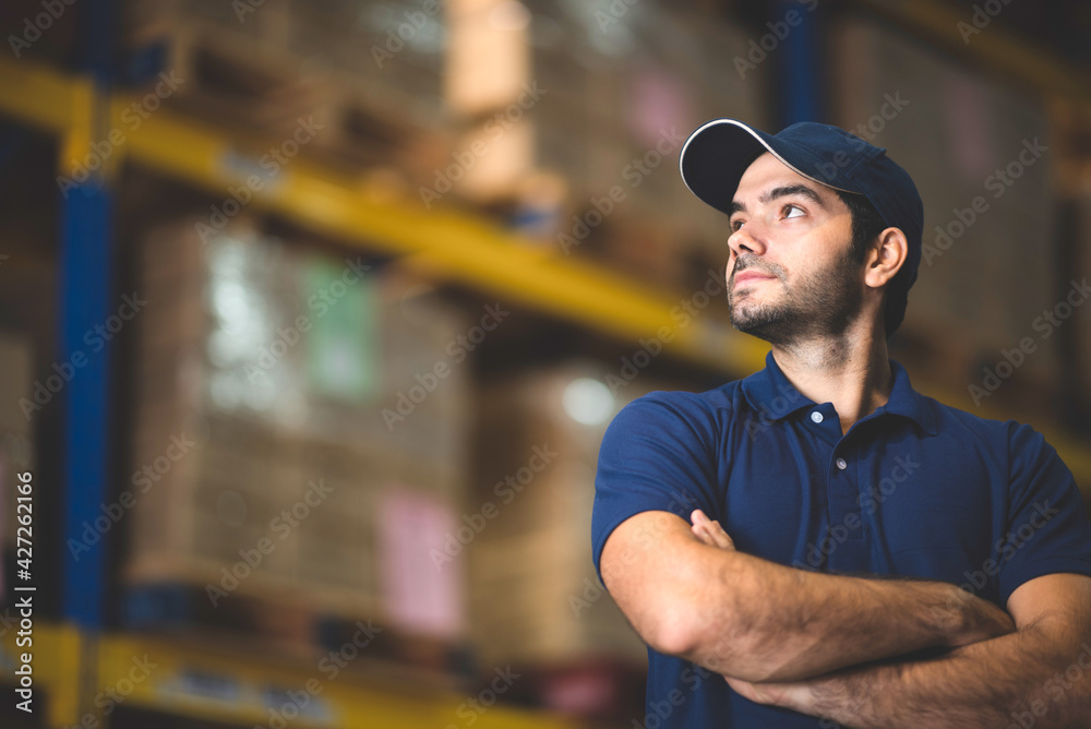worker person working in warehouse, logistic transportation shipping industry storage, box , pallet shelf, business distribution job working in store, storehouse and good stock factory concept worker person working in warehouse, logistic transportation shipping industry storage, box , pallet shelf, business distribution job working in store, storehouse and good stock factory concept