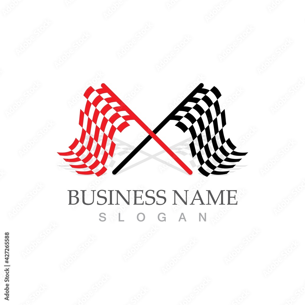 Race flag icon design Race flag icon design